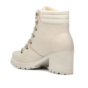 PEGADA BOTTE POUR FEMME EN CUIR BLANC CASSÉ